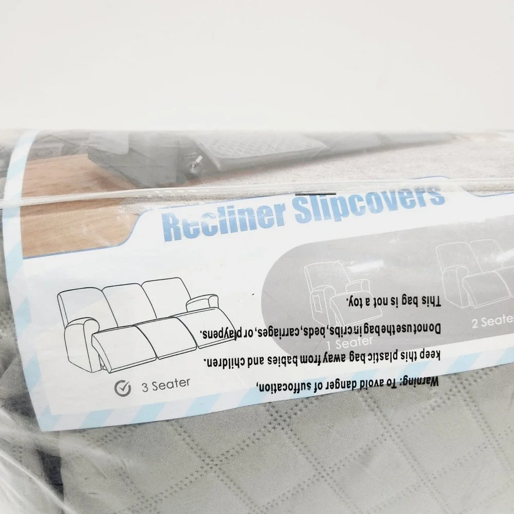 TAOCOCO Recliner Sofa Slipcover 3 Cushion Washable‎ Pet-Friendly Couch Cover